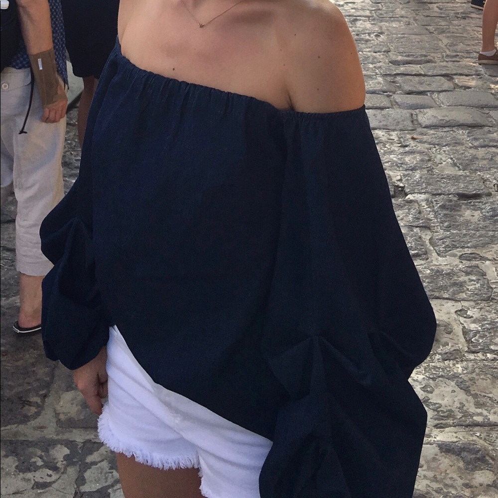Peterson denim top